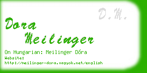 dora meilinger business card